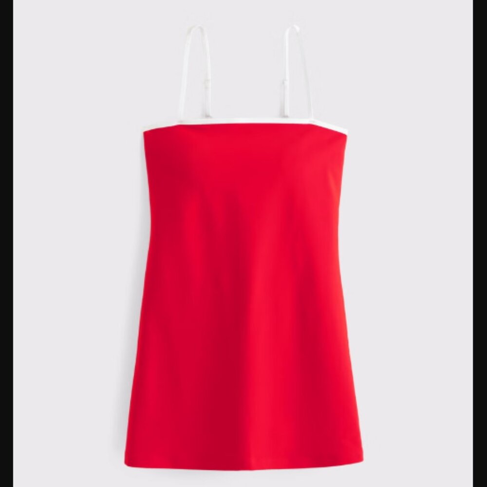 NWT Active by Abercrombie YPB sculptLUX Bandeau Mini Dress Red XXL Retail $70.00